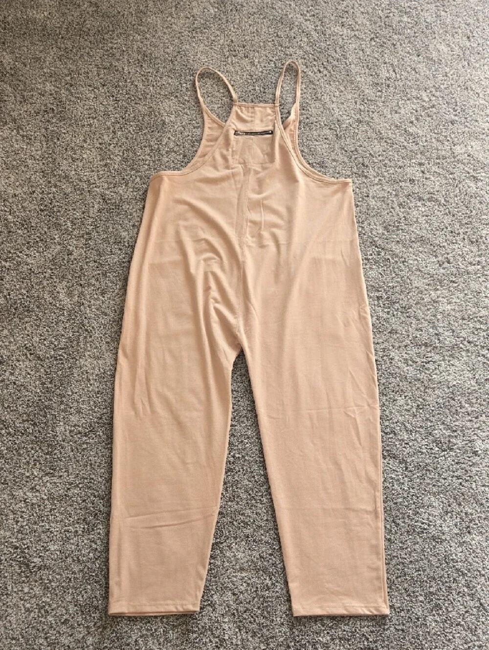 Women's Sleeveless Utility Jumpsuit in Nude - Picture 2 of 2